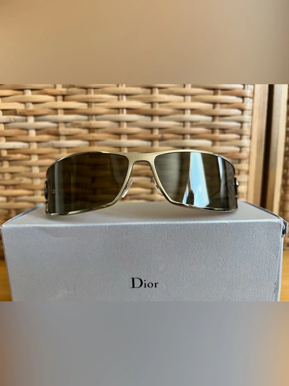 Christian Dior VINTAGE J’adore Dior sunglasses y2k silver rare jadore